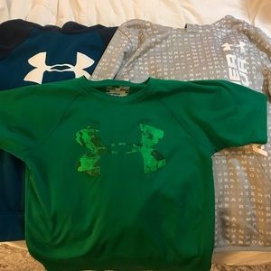 Under Armour Lot of 4! 2 Hoodies, Pants, T-shirt YSM, Good Condition